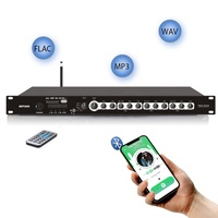 Sool1u — mixeur Audio professionnel, 3 micro, Phantom Power, 19 pouces, préamplificateur à monter sur rack, avec lecteur multimédia, USB BT, PAS-1524