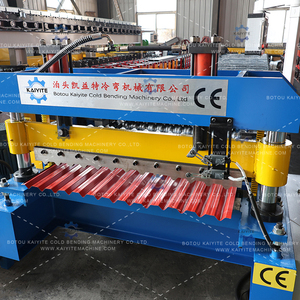 Machine de formage de rouleaux tout-en-un intégrée de style australien pour la fabrication rapide de panneaux de portes métalliques - Product Image 3