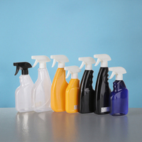 Vente en gros de flacons pulvérisateurs en plastique PET de 500 ml, 600 ml, 750 ml, vides, pour le nettoyage ménager et les soins de la peau, couleur personnalisée, OEM