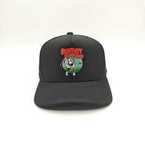 Casquette de golf 5 panneaux en gros, personnalisable avec logo imprimé, faible MOQ, OEM, sublimation, transfert thermique, séchage rapide, article de couvre-chef athlétique - Product Image 5