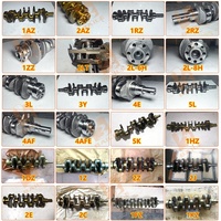 Pièces de rechange de moteur Diesel personnalisées d'usine pour TOYOTA 1AZ 2AZ 1ZR 2ZR 1ZZ 2LT 2L-6H 2L-8H 3L 3Y 4E 5L 4AF 5K 1Z 2Z 2J Vilebrequin