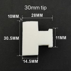 หัวปากกาอะคริลิกสักหลาดแบบขนาน30มม. ขนาดกำหนดเองได้หัวปากกาอะคริลิคสีขาว - Product Image 2
