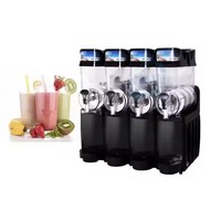 Machine à Granita Commerciale Automatique à 3 Bacs pour Boissons Glacées, Jus et Smoothies Industriels