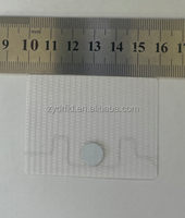 Étiquette RFID tissée lavable à double fréquence avec fonctions NFC et UHF
