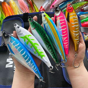 Leurre de pêche en mer coulant type <span class=keywords><strong>crayon</strong></span>, 45g 90g, 13cm 17cm, pour gros poissons, longue portée, appât artificiel dur pour thon - Product Image 4