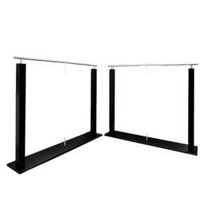 Étagère <span class=keywords><strong>de</strong></span> présentation pour <span class=keywords><strong>magasin</strong></span> <span class=keywords><strong>de</strong></span> vêtements, noire, en acier inoxydable, <span class=keywords><strong>de</strong></span> sol à plafond, modèle Nakajima, assemblage facile, pour marque <span class=keywords><strong>de</strong></span> vêtements féminins, modèle Easy 322 - Product Image 5