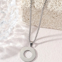 Pendentif de voiture en acier inoxydable avec calligraphie islamique arabe du mot Allah et verset religieux, bijoux de mode, colliers pour hommes