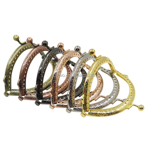 Dập nổi cổ điển Nụ Hôn khóa Clip PURSE khung Bán buôn phụ kiện phần cứng Túi nửa vòng khung - Product Image 4