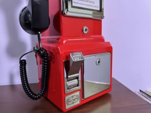 실제 전화 기능이있는 레트로 공중 전화 - Product Image 5