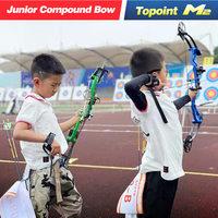 TOPOINT ARCHERY M2 Paquete de arco y flecha compuesto para jóvenes Arco de tiro con arco para niños/jóvenes Arco de caza de 21 cm OEM/ODM