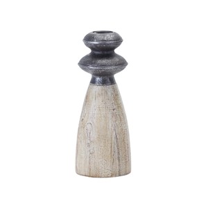 Set di quattro resina naturale e nera e polvere di pietra ornato da tavolo HMS portacandele in vetro lanterne barattoli di candela - Product Image 5