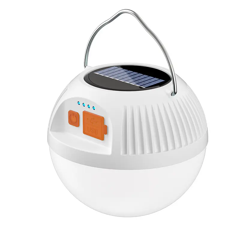 새로운 태양 LED 야외 조명 캠핑 휴대용 텐트 램프 USB 충전 분위기 버섯 램프 캠핑 램프