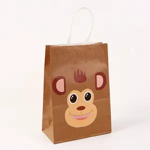 Hot Koop Cartoon Dier Take Away Gift Papieren Zak Baby Shower Gunsten Partij Voedsel Zak