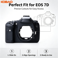 Étui de protection en silicone souple extensible de haute qualité Kdbao, étuis de protection pour appareil photo résistants pour Canon EOS 7D