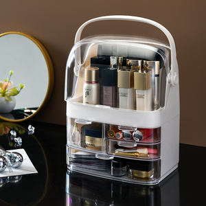 Waterproof Make Up Organizer Acrylic Clear Jewelry Organizer Cosmetic Storage Box Makeup Organization With Drawer
