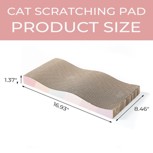 Planche à gratter pour chat en carton ondulé en forme de S, résistante aux rayures et à l'usure, 0,3 kg, pour usage intérieur - Product Image 2