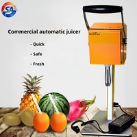 Commerciële RVS 304 Gemotoriseerde Automatische Sinaasappel- & Granaatappelpers 200W Verse Fruchtsapmachine voor Kleine Bedrijven