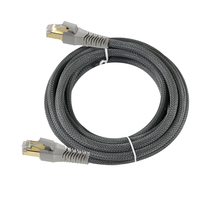 Cable Ethernet Cat6 Blindado con Conectores RJ45 Chapados en Oro / Cable de Red LAN Trenzado de Nailon / Cable de Internet para Servidor, Router, PC