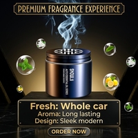 Accessoires d'intérieur de voiture, parfum d'huile essentielle, mini parfum pour homme, diffuseur de gel désodorisant pour voiture, longue durée, solide, emballage