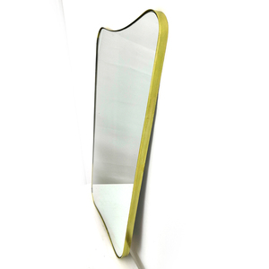 31" Inch RIANHOU Irregular Shape Gold Wall Mounted Metal <strong>Frame</strong> <strong>Mirror</strong> Decorative for Living Room - Product Image 5