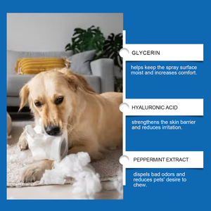 Spray anti-mastication amère pour chiens et chats, spray naturel dissuasif contre la mastication des animaux de compagnie, stoppe les morsures et la mastication, correcteur de comportement - Product Image 4