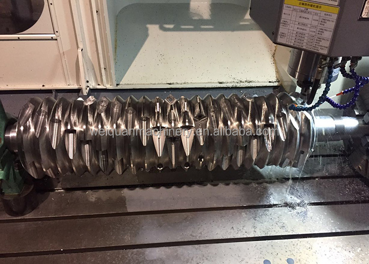 Одновальный шредер, замена квадратного вращающегося лезвия