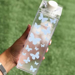 Custom Logo 500ML 1000ML Transparent Plastic Leak-Proof Dishwasher Safe Party Outdoor Climbing Tour Camping <b>Milk</b> Water <b>Bottle</b> - Product Image 2
