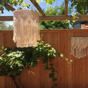 Boho Lumière Fringe Lustre Bohème Gland Lampe Macrame <span class=keywords><strong>Abat</strong></span>-<span class=keywords><strong>Jour</strong></span> - Product Image 2