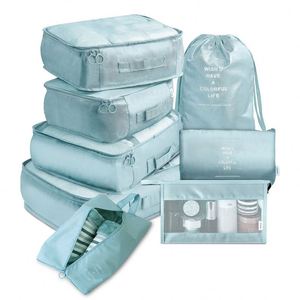 ชุดกระเป๋าจัดระเบียบเสื้อผ้าสำหรับเดินทาง 8 ชิ้น ยี่ห้อ BSCI Factory รุ่น 8 Set Packing Cubes - Product Image 4