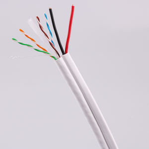 Cable siamés <span class=keywords><strong>de</strong></span> red UTP Cat 6, Cable <span class=keywords><strong>de</strong></span> alimentación, 1000ft, 23AWG BC, <span class=keywords><strong>precio</strong></span> al por mayor - Product Image 4