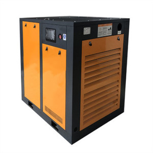 Compresseur d'air à vis APCOM 11KW 15HP jaune, silencieux, à aimant permanent, pour petite usine ou atelier - Product Image 2