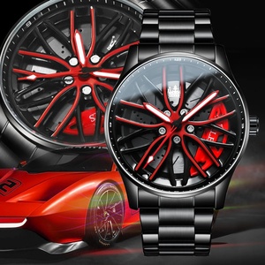 Cool and Cool Fashion Stainless Steel Men's Quartz Wristwatch Dial Sport Car Rim Wheel Hub <b>Watch</b> Business Luxury Wrist <b>Watches</b> - Product Image 3