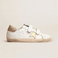 Chaussures décontractées GGBD Designer en cuir véritable, marque de luxe, avec logo doré et décoration étoile, style marche GGBD
