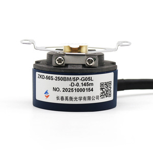Changchun Yuheng Zkd-56S Incremental Encoder 250Bm 5P G05L D 0.145M Flange Mount <b>Optical</b> Encoder With Cable Leads - Product Image 4
