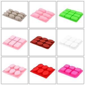 MUYULINS Custom <b>Silicone</b> Bath Mold Various Shapes Square, Oval, Corn-shaped Patterns LFGB Non-stick Multi-functional Suitable - Product Image 4