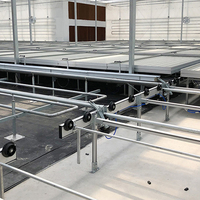 Système hydroponique intelligent pour serre avec irrigation automatique, table mobile roulante à flux et reflux pour semis, agriculture intelligente