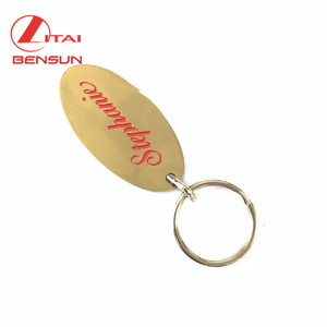 Tùy chỉnh quảng cáo hình bầu dục sắc nét thăng hoa Móc Chìa Khóa Nhẫn Kẽm hợp kim kim loại móc chìa khóa - Product Image 5