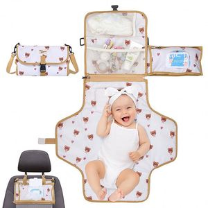 Muestra gratuita de cambiador de pañales portátil - Bolsa de viaje para cambiar pañales de bebé con bolsillo para toallitas, cambiador portátil de diseño inteligente - Product Image 2