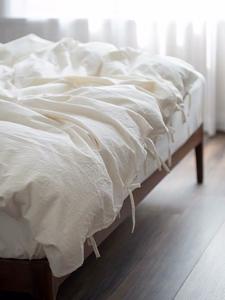 热卖大型家纺纯法国编织亚麻羽绒被套OEKO-TEX认证300tc四季床上用品 - Product Image 5