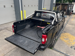 Maxus T60 Ranger Titan, lumières LED, couvre-caisse de camion en aluminium rétractable manuel à glissière sans perçage, <span class=keywords><strong>double</strong></span> cabine - Product Image 4