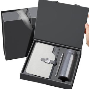 Custom Company Executive Gift Set <b>A5</b> Stainless Steel Notebook Pen Business <b>Notepad</b> Office Welcome Gifts Promotional Stationery - Product Image 1