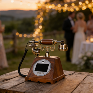 <span class=keywords><strong>Telefono</strong></span> Cordless Retrò in Materiale ABS, Libro degli Ospiti Video, Direttamente dal Produttore per Matrimoni, <span class=keywords><strong>Casa</strong></span>, Hotel e Feste - Product Image 4