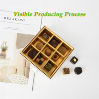 Boîte d'emballage de chocolat écologique, boîte d'emballage de luxe en papier de conception de Logo personnalisé en gros, boîte cadeau de chocolat pour bonbons