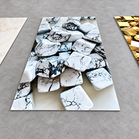 Panneaux muraux en PVC imitation marbre, plaque de marbre PVC, 1220 mm * 2440 mm * 3 mm, plaque UV
