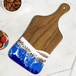 Chất lượng cao sóng biển Epoxy nhựa cắt phục vụ hội Đồng Quản Trị cho nhà bếp bữa ăn chuẩn bị và phục vụ đa năng pho mát & charcuterie - Product Image 3