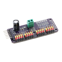 Carte de commande de servomoteur PWM à 16 canaux PCA9685 - Module de pilote d'interface IIC pour contrôleur de robot