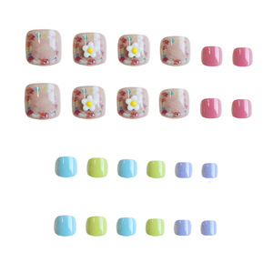 Uñas Postizas de Verano al por Mayor, Uñas Artificiales de Cobertura Completa, Uñas de Color Sólido - Product Image 2