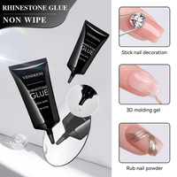 Colle à strass sans HEMA, gel UV/LED sans résidu, pour construction 3D, pour salon et DIY