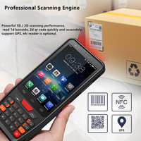 Escáner de Código QR Inalámbrico con Doble SIM IP67, Teléfono Móvil Inalámbrico, PDA Portátil con Android 12, Escáner de Código de Barras