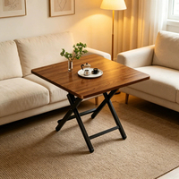 Table à manger pliable - Table ronde simple et conviviale à louer dans les maisons de location, table portable d'extérieur pour l'aménagement.